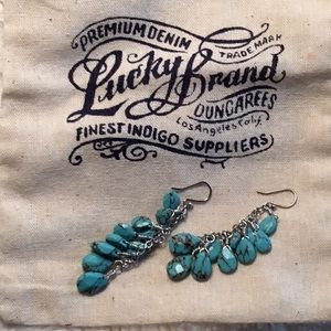 Turquoise dangle earrings
